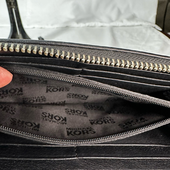 Michael Kors Saffiano Leather Continental Zip Wallet - Picture 5 of 5